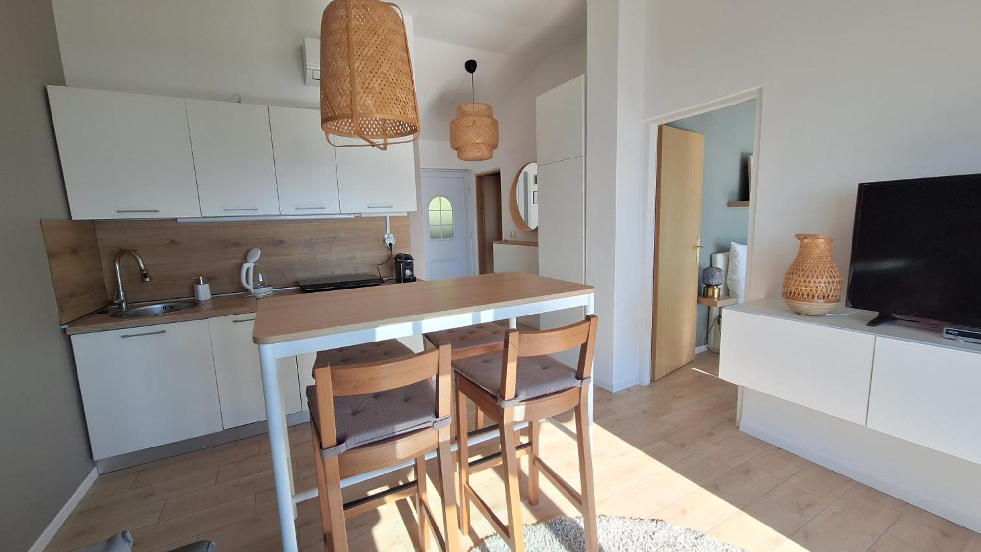 Ferienwohnung Mit 180° Meerblick Dobreć Kültér fotó